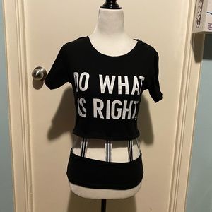 SUBU SUPER CUTE OPEN CUT SHIRT